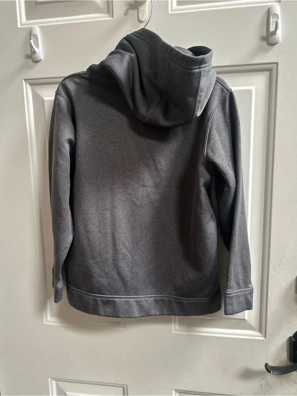 Under Armour Youth Gray “Brown University” Pull over Hoodie with Red Logo Sz M